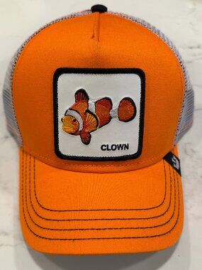 Goorin Bros Clown Fish Trucker Hat "Found Him" Public Anemone Orange Friday Drop